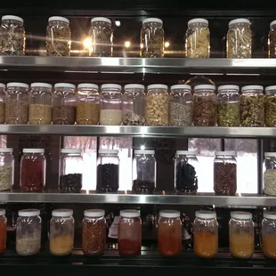 Our culinary team displays some of their secret ingredients