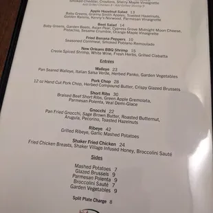 Menu 2023 September
