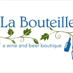 a logo for a wine and beer boutique