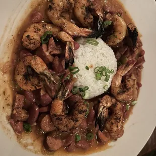 Special -Red Beans n Rice with Grilled Shrimp
