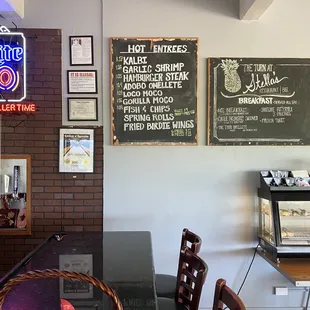the menu