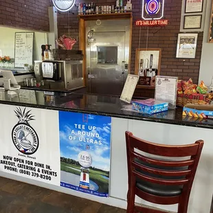 the counter
