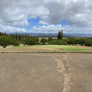 a view of the golf course