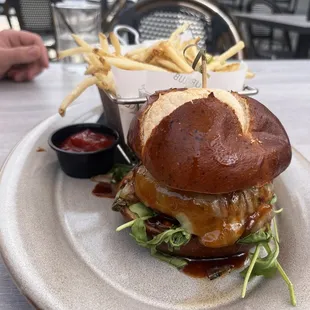 Whiskey Glaze Burger