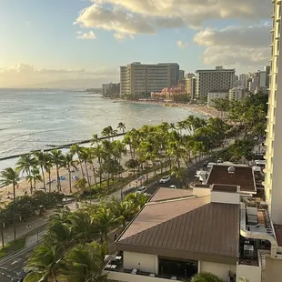 Ocean View Room. Great views of Waikiki strip.