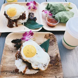 Free breakfast at coconut club. Their loco moco are delicious.