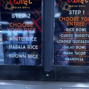 Steps 1and 2 to ordering