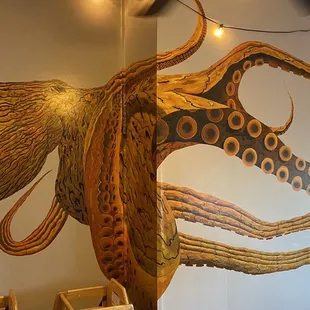 Awesome Mural inside the restaurant.