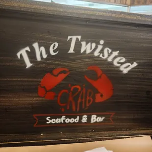  a close up of the sign