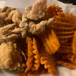 Soft shell crab basket