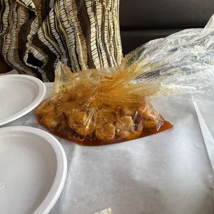 Steamed shrimp