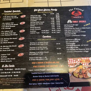 Main menu