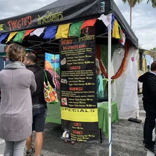 Menu from St. Pete Saturday Market (01.26.2019)