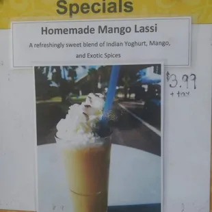 Mmmm.  Mango Lassi
