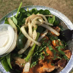 Tikka Masala Bollywood bowl paleo style (no rice, extra spinach!) Amazeballs!!