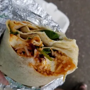 Currito, with paneer, a vegetarian treat