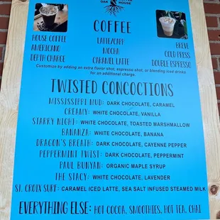Twisted concoctions - coffee drinks