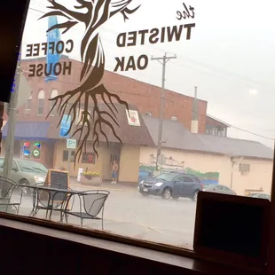 Inside studying during a mid summer day down pour