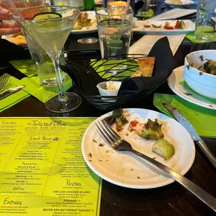 a plate of food on a table