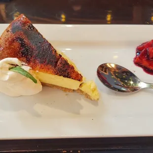 Lemon cheesecake brûlée