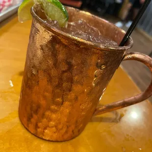 Salted Grapefruit Mule... so yummy!  Highly recommend.