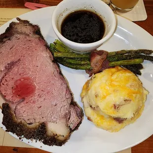 Prime Rib, rare as can be.