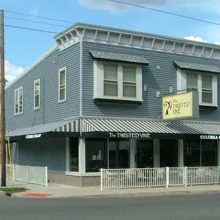 Storefront and new awnings and patio 2012