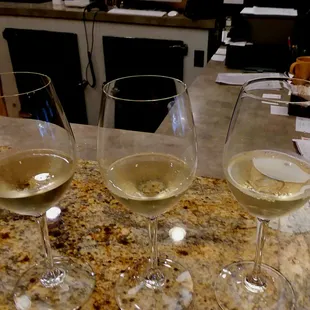 White Flight $9.00: Furmint, Viognier, Sauvignon Blanc.