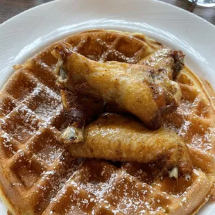 Chicken &amp; Waffles.  Not bad!