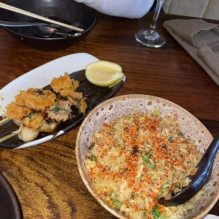 Grilled King Oyster Mushroom Skewers