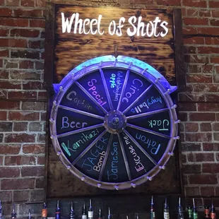 Wheel of shots