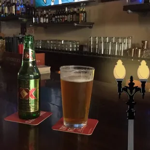 Dos Equis &amp; Lagunitas IPA.