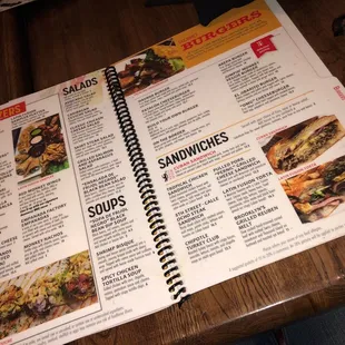 the menu