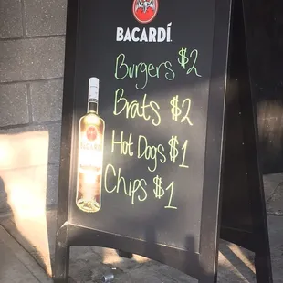 Bike night food specials