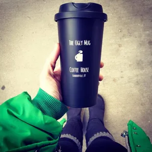 This is their travel mug you can purchases...yes I got mine on opening day