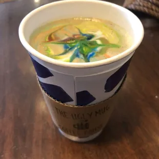 Rainbow latte