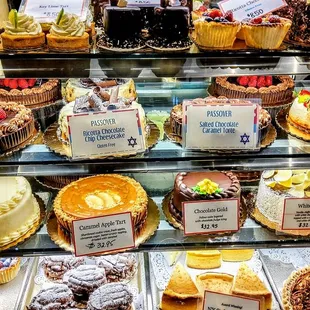 a variety of cakes