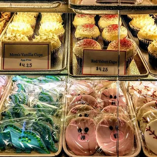 a variety of cupcakes