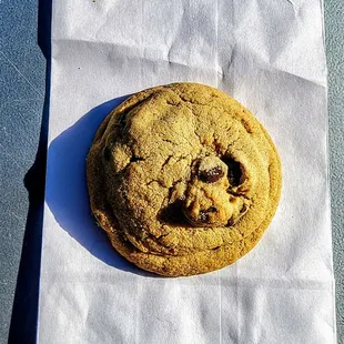 a chocolate chip cookie