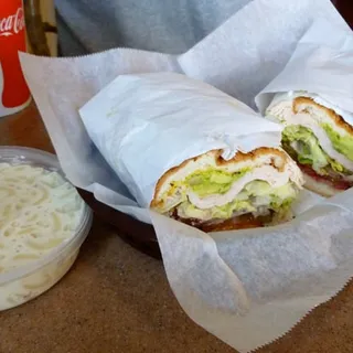 #1- Roasted Turkey w/Cranberry Sauce, Pesto and Avocado