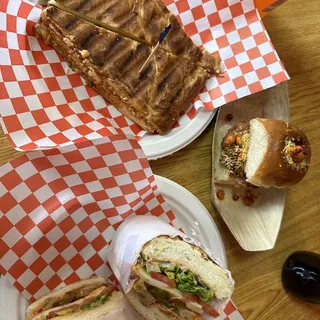 #26 Veggie Patty w/ BomBay Sauce, Pepper Jack Cheese