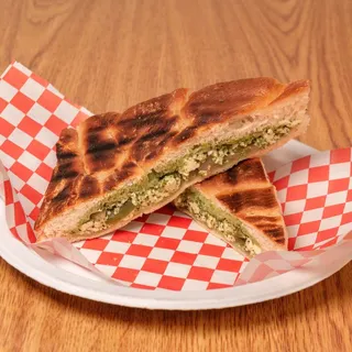 P9 Pesto Paneer w/ Sauteed Onion and Bell Pepper