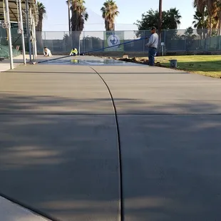 New concrete slab!