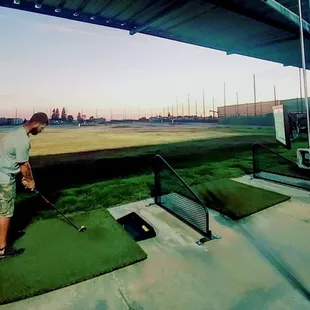Working it out on the Toptracer!