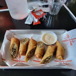 Philly Cheesesteak Egg Rolls