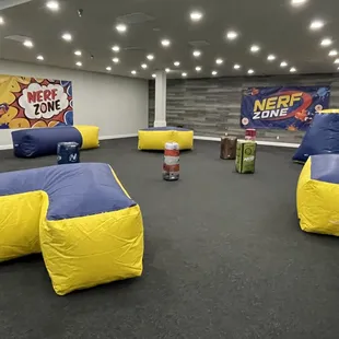 Setting up the Nerf Zone for action!