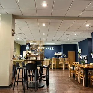 the inside of a coffee shop