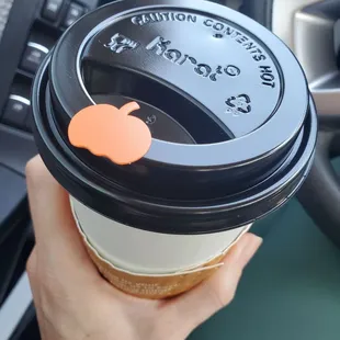 To go pumpkin sticker...no mess and cute!