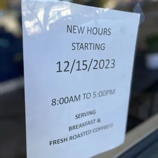 Business hours 12.16.2023