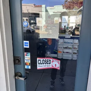 Came here at 11:40am on Tuesday and they were not open. Sign and yelp said they were open at 1130am.